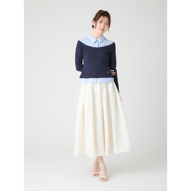 セルフォード CELFORD 洗える シャツ襟ニットトップス cwnt261113 レディース トップス 長袖 シンプル 上品 2026春_6