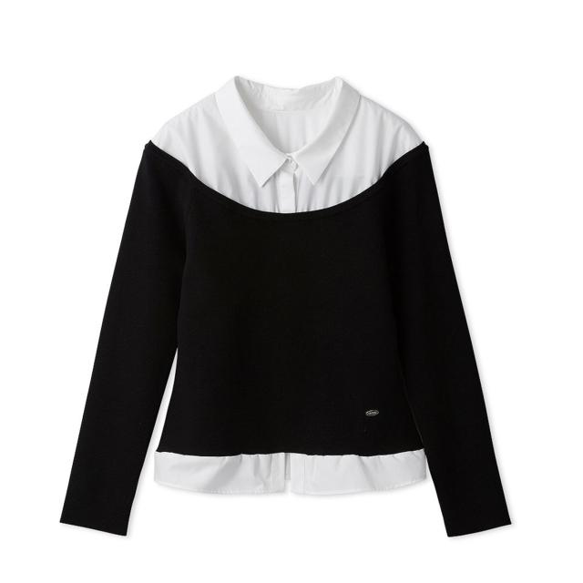 セルフォード CELFORD 洗える シャツ襟ニットトップス cwnt261113 レディース トップス 長袖 シンプル 上品 2026春_8