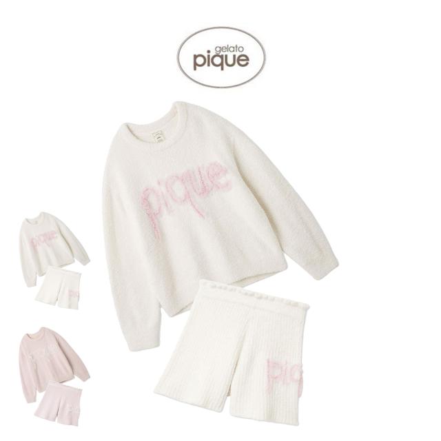 ジェラートピケ gelato pique フリルロゴプルオーバー&amp;リブフレアショートパンツ pwnt261080set pwnp261082 ジェラピケ パジャマ ルームウェア 部屋着 上下セット レディース 2026春 ギフト プレゼントにおすすめ