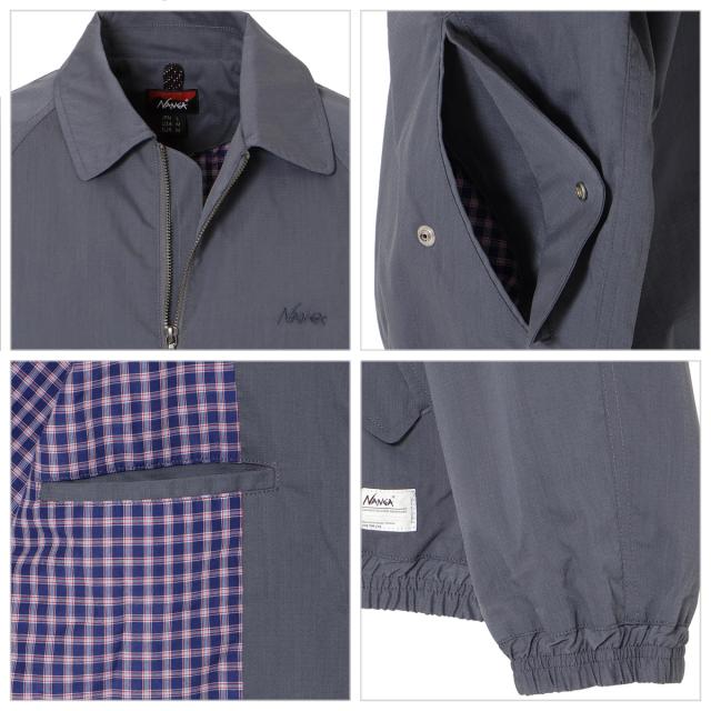 NANGA ナンガ HINOC RIPSTOP ZIP BLOUSON ヒノックリップストップ ジップブルゾン n2600-1a071a アウトドア キャンプ アウター ギフトにおすすめ_4