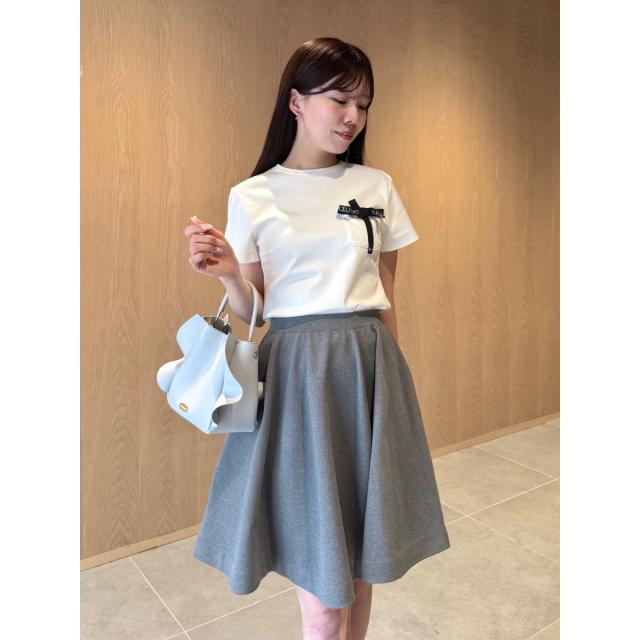 (予約) セルフォード CELFORD ロゴ刺繍リボン付きカットソー cwct264046 (7月上旬以降入荷) レディース トップス Tシャツ コットン100% 2026夏_4