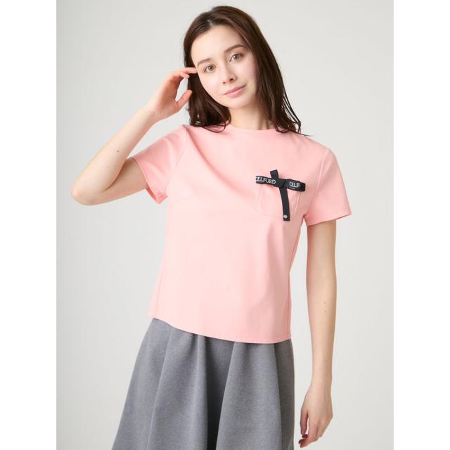 (予約) セルフォード CELFORD ロゴ刺繍リボン付きカットソー cwct264046 (7月上旬以降入荷) レディース トップス Tシャツ コットン100% 2026夏_5