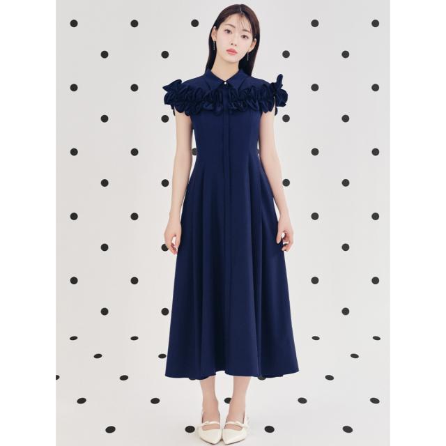 (予約) セルフォード CELFORD フリルヨークシャツワンピース cwfo262055 (5月下旬以降入荷) レディース ロングワンピース モード デート 2026夏_8
