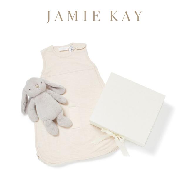 ジェイミーケイ JAMIE KAY ラッピング済み MERINO KIDSプレミアムギフト2点セット＜スリーパー&amp;Penelope30cm＞ jblg259040