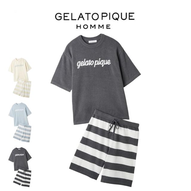 ジェラートピケ オム GELATO PIQUE HOMME スムーズィーliteセットアップ pmnt262939 メンズ ジェラピケ パジャマ 部屋着 上下セット 2026夏 ギフト プレゼントにおすすめ