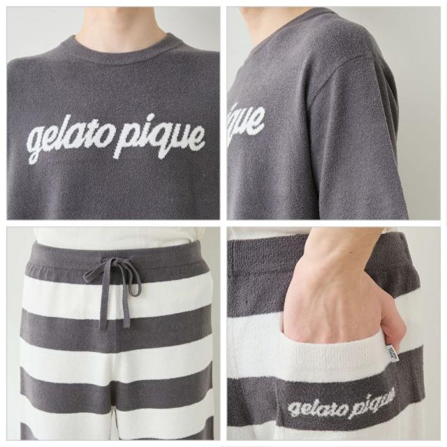 ジェラートピケ オム GELATO PIQUE HOMME スムーズィーliteセットアップ pmnt262939 メンズ ジェラピケ パジャマ 部屋着 上下セット 2026夏 ギフト プレゼントにおすすめ_5