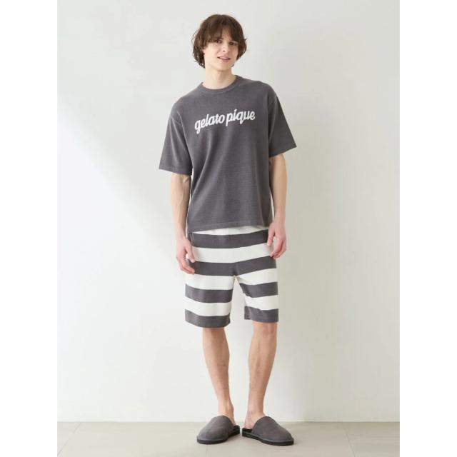 ジェラートピケ オム GELATO PIQUE HOMME スムーズィーliteセットアップ pmnt262939 メンズ ジェラピケ パジャマ 部屋着 上下セット 2026夏 ギフト プレゼントにおすすめ_7