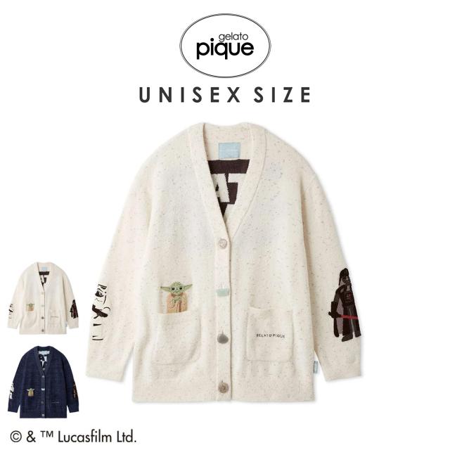 ジェラートピケ gelato pique UNISEX STAR WARS ユニセックス スムーズィーキャラクターワッペンカーディガン punt262009 スターウォーズ コラボ ルームウェア パジャマ 2026夏 プレゼントにもオススメ