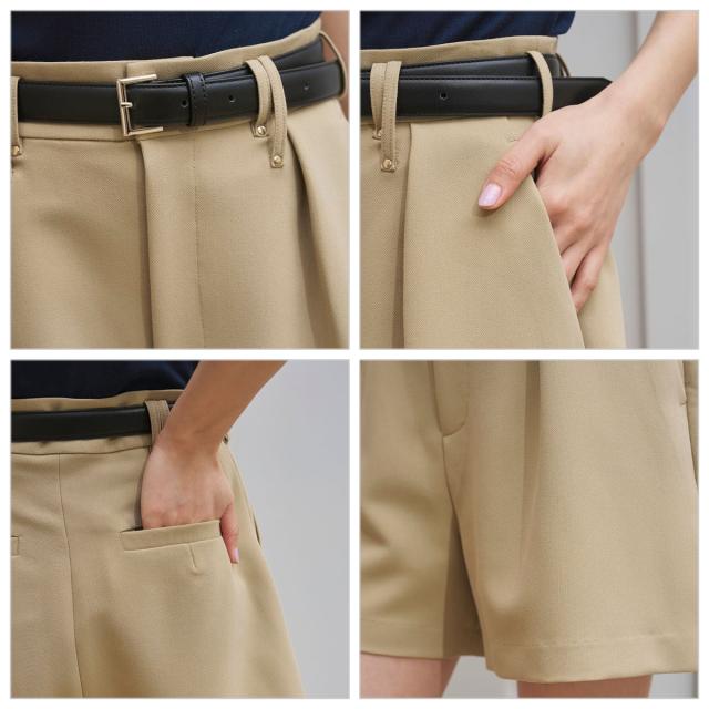 スナイデル SNIDEL シンプルショートパンツ swfp262124 レディース ボトムス ミニ丈 タック絵図面 胴締め付き添い人 2026夏