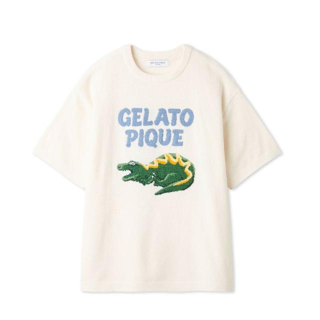 ジェラートピケ オム GELATO PIQUE HOMME エアリーモコスリーピングダイナソージャガードプルオーバー pmnt262917 メンズ ジェラピケ パジャマ 部屋着 ルームウェア 2026夏 ギフト プレゼントにおすすめ_7