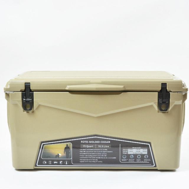 ICE AGE cooler (アイスエイジ) クーラーボックス 75QT 70.9L / ILC075tan ファミリーキャンプ グループキャンプ向け BBQシーン