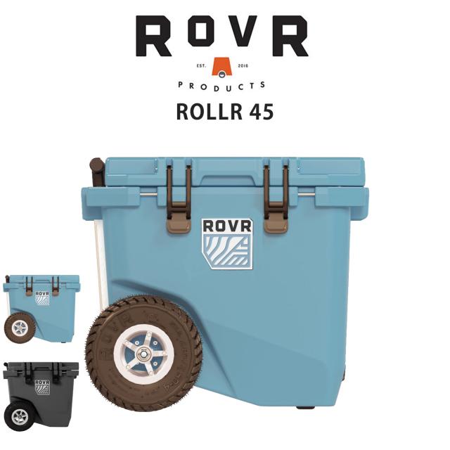 ROVR PRODUCTS (ローバー プロダクツ) ROLLR 45QT マルチクーラーボックス 42.5L 約19kg 最大8日間氷保 キャリーワゴン オフロード仕様タイヤ付き