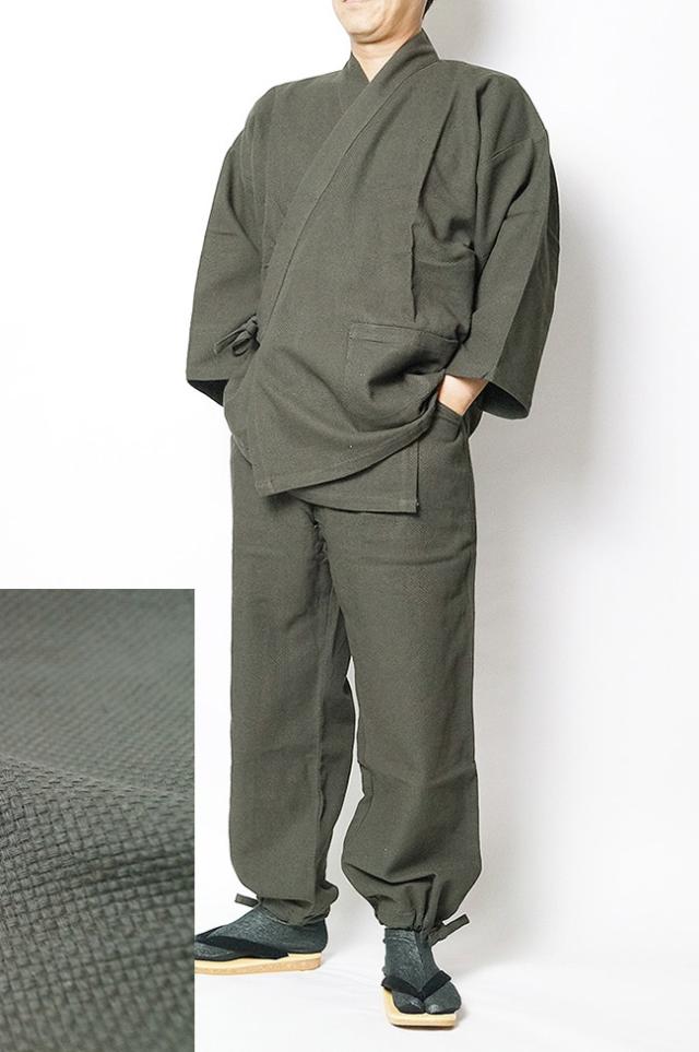 作務衣 冬用【飛鳥】柿渋染め作務衣-厚手　天然素材綿100％　S/M/L/LL　父の日 ギフト ファッション_2