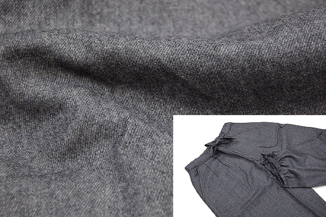 高級上質-ウール作務衣-毛65%レーヨン35％（濃紺・黒・グレイ