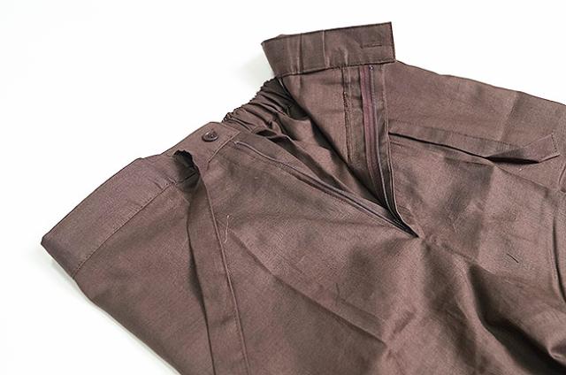 作務衣 メンズ 夏 さむえ 綿麻-袖裾ロールアップ付き 日本製 8050 父の