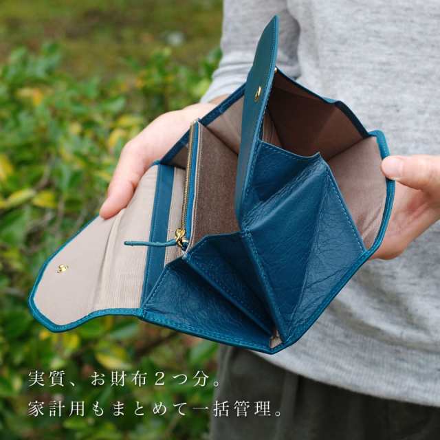 長財布 ダブルフラップ かぶせ ギャルソン クロコ型押し ソフト