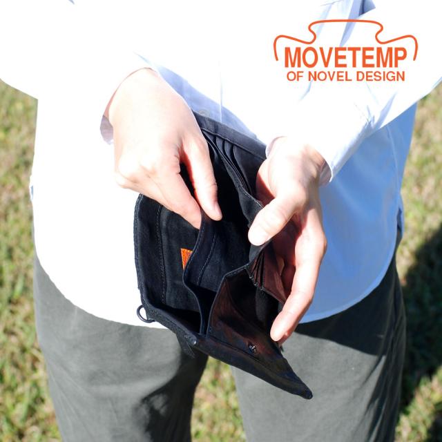 三つ折り財布 メンズ 本革 馬革 パンチングレザー MOVETEMP