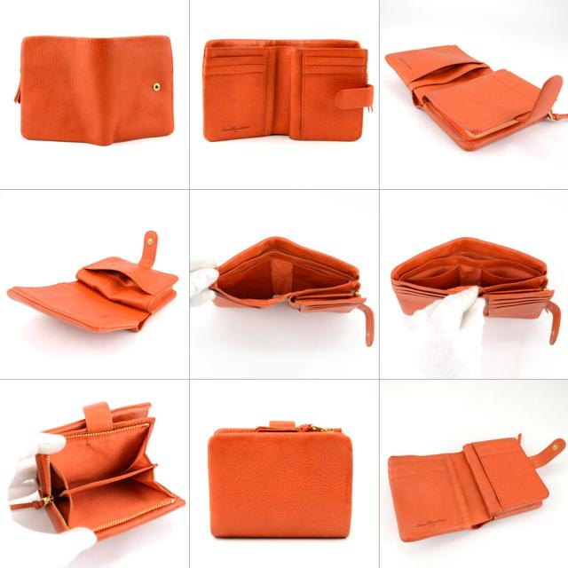 送料無料【ハーフウォレット/二つ折りファスナー財布】【全8色