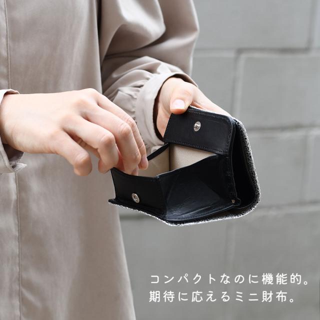 新品ミニ財布ブラックゴールド ミニ財布 レディース 本革 ブランド バイカラー 牛革 財布 軽量