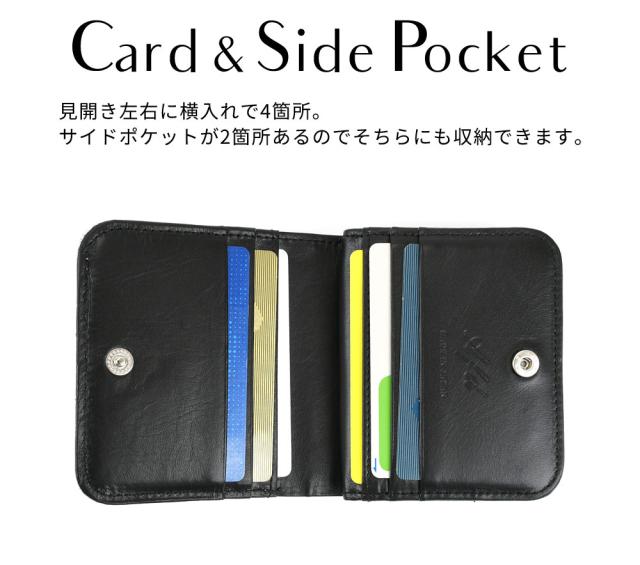 二つ折り財布 レディース 小銭入れあり 日本製 ゴールド