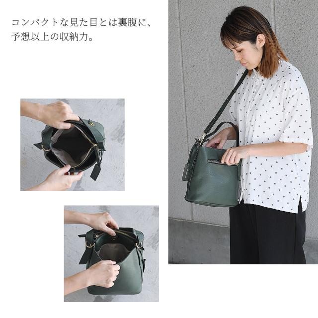 ショルダーバッグ ハンドバッグ 縦型 ワンハンドル レディース 本革 黒 
