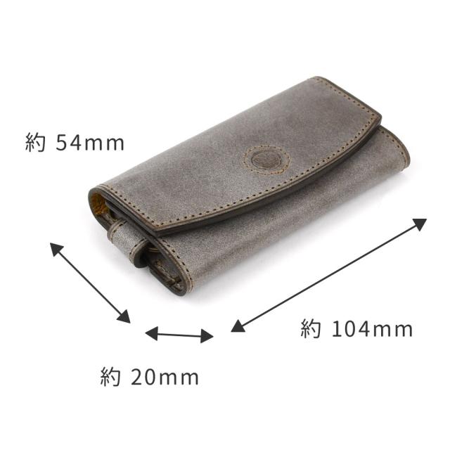キーケース 3連 スマートキー ロロマ ASUMEDERU 日本製 本革 財布 レディース 牛革 ヌメ革 ワックスレザー 定番 シンプル 使いやすい 三つ折り アスメデル ROROMA 革 姫路レザー 国産 ブルーム 革小物 カジュアル ビジネス 高級 コバ 経年変化 ロウビキ 送料無料_9