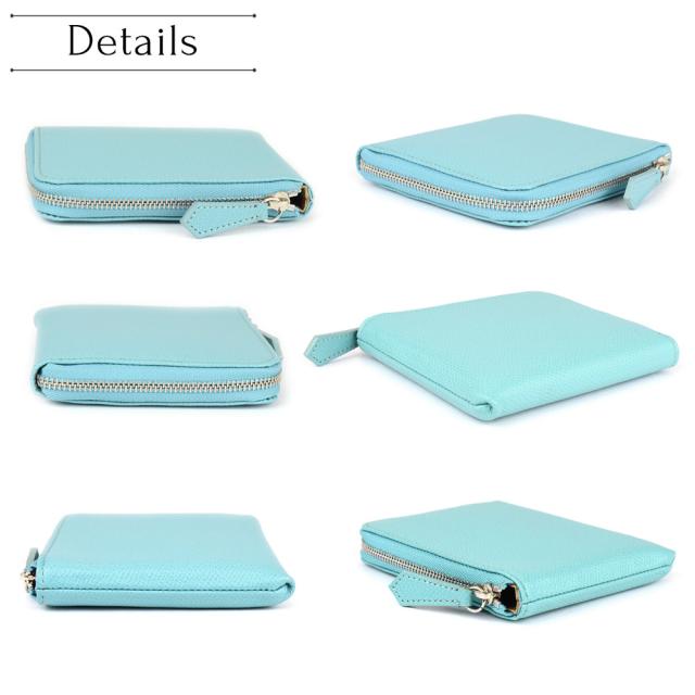 ミニ財布 ノブレッサ ASUMEDERU ドイツ産牛革 L字ファスナー 板バネ