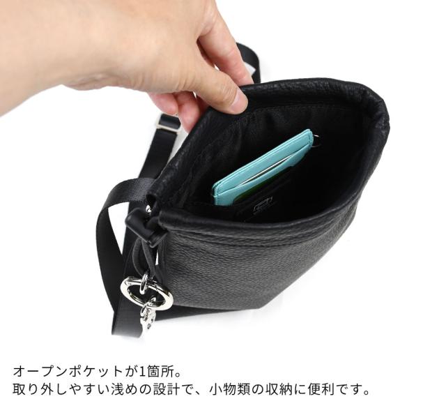 スマホショルダー Lサイズ スマホポーチ 縦型 WAKU 本革 レディース レザー バッグ 巾着バッグ 長財布が入る ショルダーバッグ ポーチ ミニショルダー 斜め掛け 斜めがけ キーリング フック 牛革 ユニセックス ワク 送料無料 ベージュ ネイビー 紺 オレンジ SALE_11