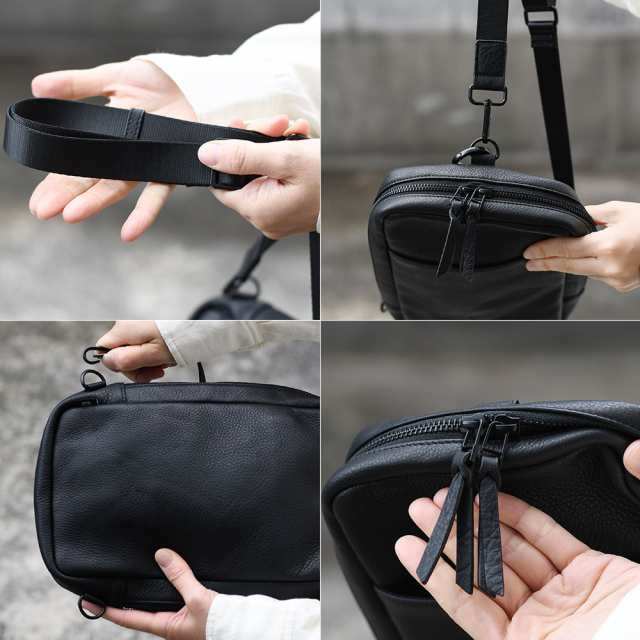 縦長ショルダーバッグ ボディバッグ 縦型 縦長 2Wayバッグ 右