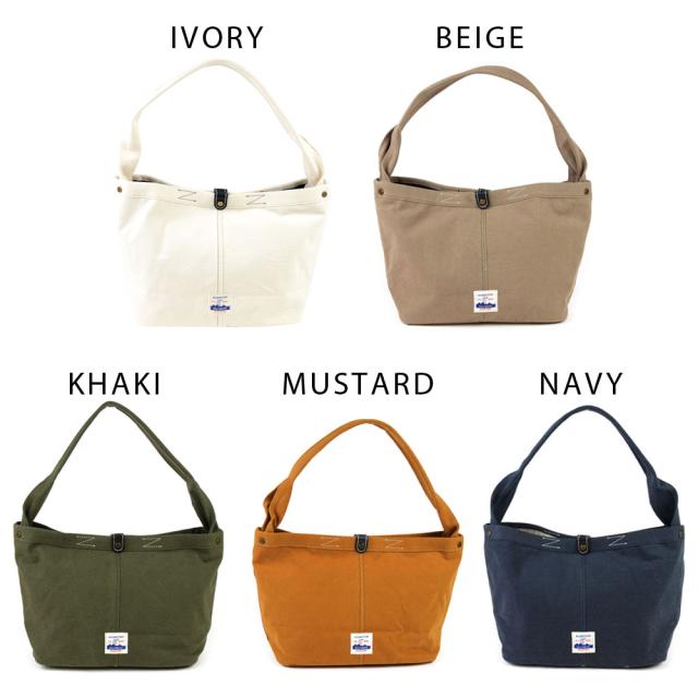 ショルダーバッグ B5サイズ対応  レディース 肩掛け 帆布 ダック生地 ON アーミーダック バイオウォッシュ加工 BAGGY'S ANNEX バギーズアネックス ワンショルダー トートバッグ 2way 手提げハンドル付 日本製 角底 スクエア型 BAGGY PORT バギーポート ショルダーバッグ ワンショルダー B5 レディース 肩掛け 帆布 ダック
