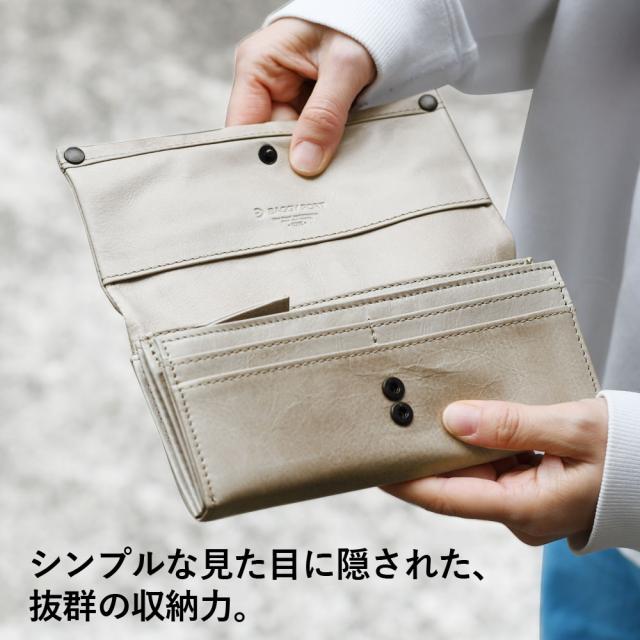 フラップ長財布 メンズ 本革 カード20枚収納 ワックスレザー BAGGY PORT バギーポート HRD331 大容量 カードがたくさん入る フルクローム_5