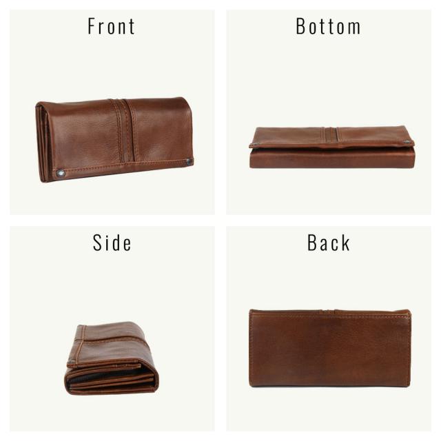 フラップ長財布 メンズ 本革 カード20枚収納 ワックスレザー BAGGY PORT バギーポート HRD331 大容量 カードがたくさん入る フルクローム_7