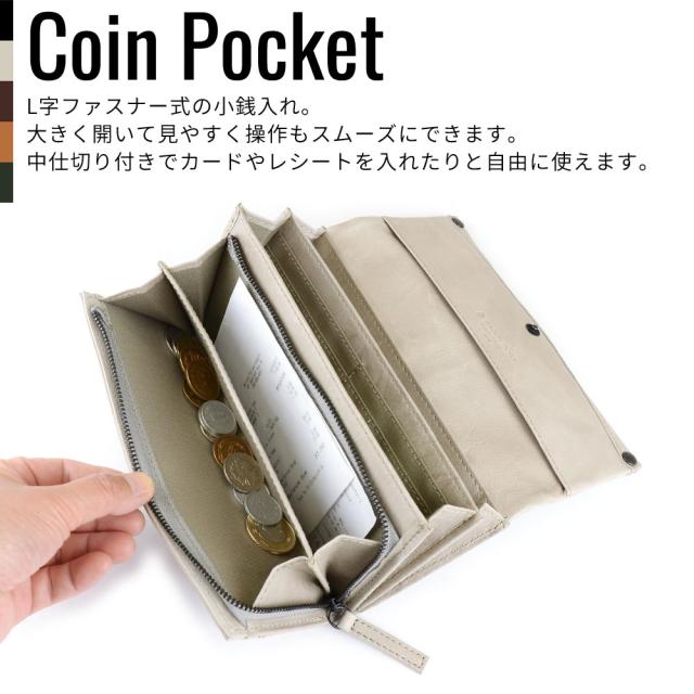 フラップ長財布 メンズ 本革 カード20枚収納 ワックスレザー BAGGY PORT バギーポート HRD331 大容量 カードがたくさん入る フルクローム_11
