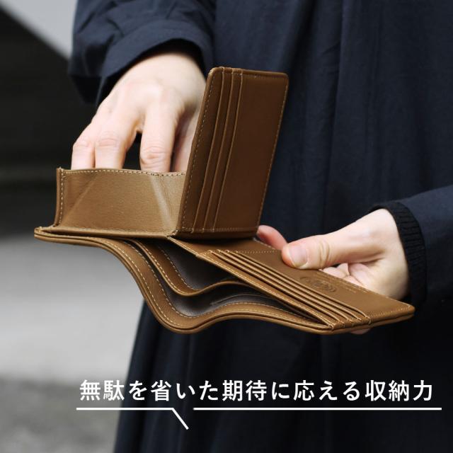 二つ折り紙入れ ヤヌスカーフ メンズ KZKM102 BAGGY PORT 銀付き添い人スエードクロス 金剛石キルティング ボックス席型御釣り入れ 貨物輸送無料 バギーポート KOI コーアイ 本革 カーフスエード 差し上げ物 差し上げ物