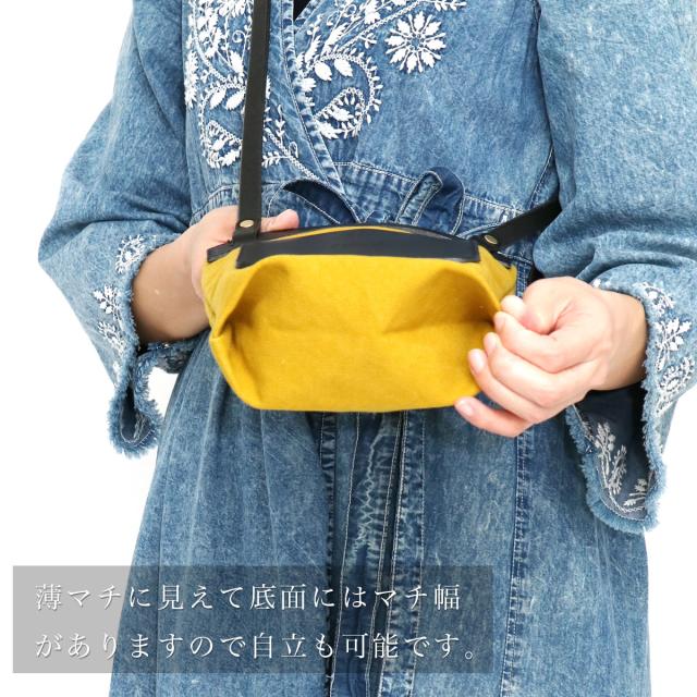 ミニサコッシュ スクエアショルダーバッグ レディース 本革 レザー