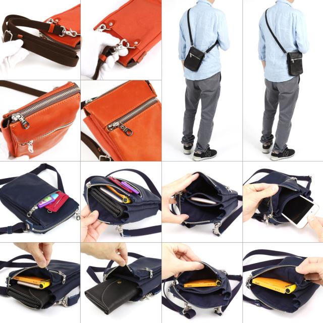 ミニショルダーバッグ ポシェット メンズ 斜め掛け 縦長 Baggy Port バギーポート スクエア グローブレザー グラブレザー 倉敷６号帆布 の通販はau Pay マーケット おさいふやさん