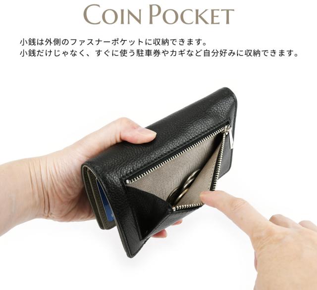 ぽん36 三つ折財布[エナメル]