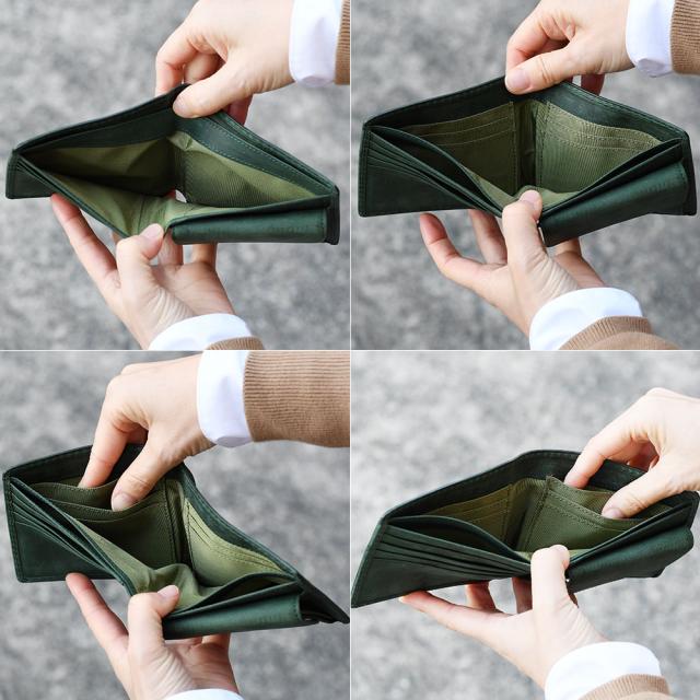 二つ折り財布 ハーフウォレット イタリアンレザー エルバマット