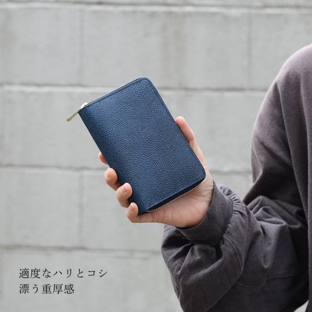 BAGGY PORT バギーポート 二つ折り財布 ラウンドファスナー 小銭入れあり 大容量 黒桟革 Kurozan 漆 姫路レザー 国産牛革 本革 漆塗り YKK エクセラファスナー カード入れ 多い メンズ ラウンド型 艶 黒いダイヤ 革財布 伝統工芸 甲冑 経年変化 ギフト プレゼント_2