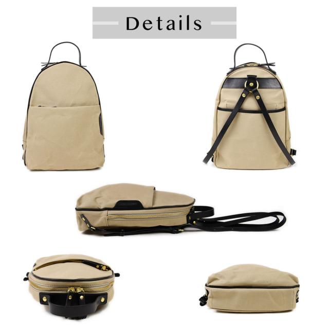 リュックサック 国産帆布 姫路レザー 本革 B5サイズ 日本製 大人