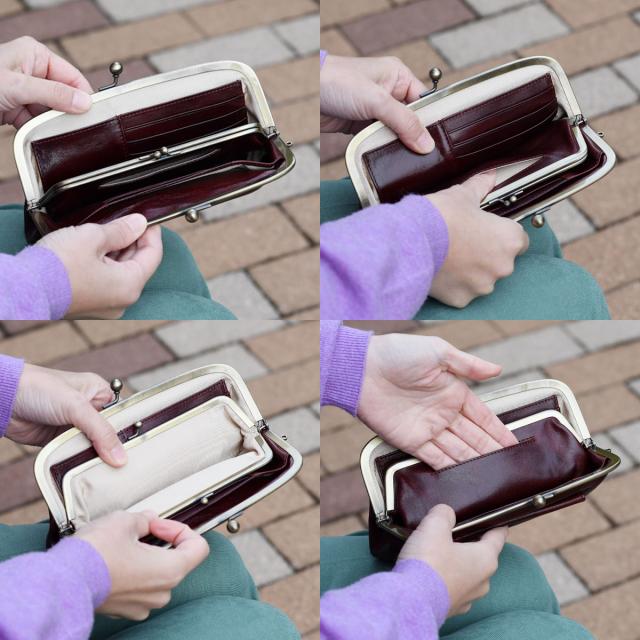 seagull ship がま口財布 レザー 楽天市場】長財布 がま口財布 親子がま口 ポケット付き Seagull