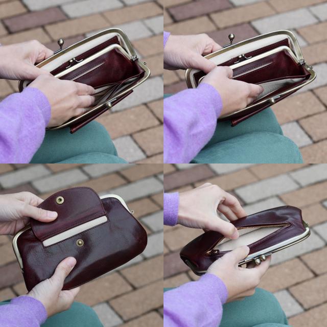 長財布 がま口財布 がまぐち 親子がま口財布 Seagull Ship