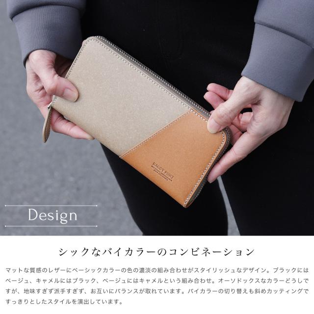 長財布 ラウンド ラウンドファスナー長財布 ロングウォレット リサイクルレザー ドイツ サラマンダー社 ボンデッドレザー 牛革 BAGGY PORT バギーポート 長財布 ラウンド ラウンドファスナー長財布 ロングウォレット