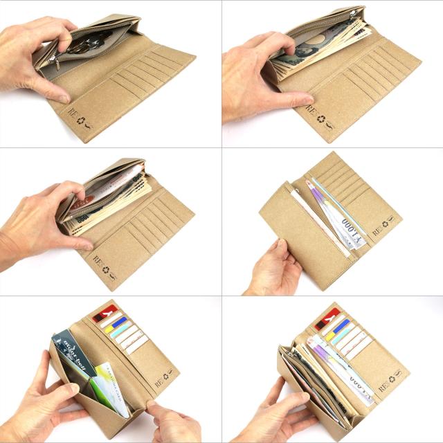 長財布 フラップ かぶせ 札入れ 小銭入れ ロングウォレット