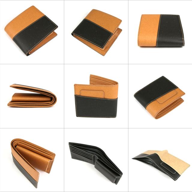 二つ折り財布 定番 コンパクト ハーフウォレット リサイクルレザー ドイツ サラマンダー社 ボンデッドレザー BAGGY PORT バギーポート 二つ折り財布 定番 コンパクト ハーフウォレット リサイクルレザー