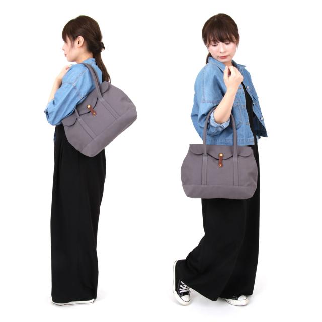 ミニトートバッグ 帆布 8号 フラップ 小さめ A4 日本製 THE CANVET ザ