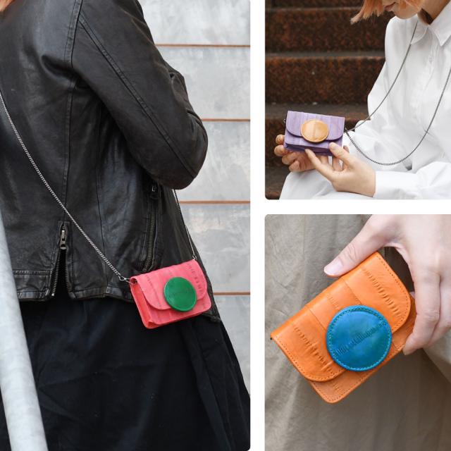 韓国 ブランド ダブルクォーツ ミニバッグ チェーン付き ミニ