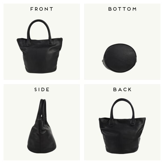 トートバッグ 小さめ ミニトートバッグ 丸底 本革 レディース 日本製