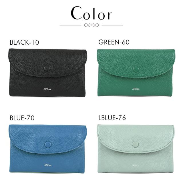 ウォレットポーチ 長財布 薄い 小銭入れあり レディース Folna