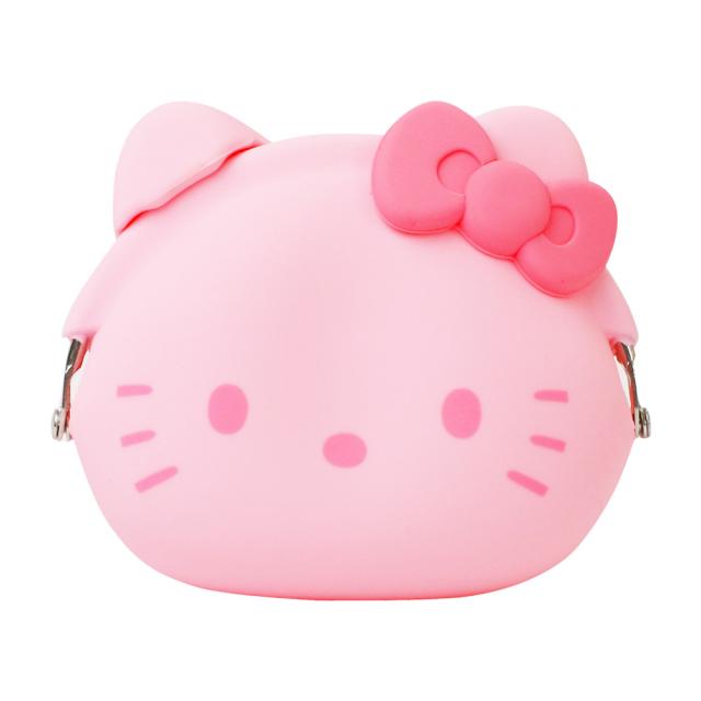 ミミポチハローキティ 日焼けキティ がま口 シリコン 財布 小銭入れ